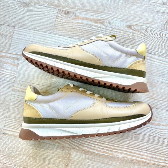 Madewell Kickoff Trainer Sneakers in Ripstop Nylon and Leather | Butter Yellow 8 - Picture 2 of 8